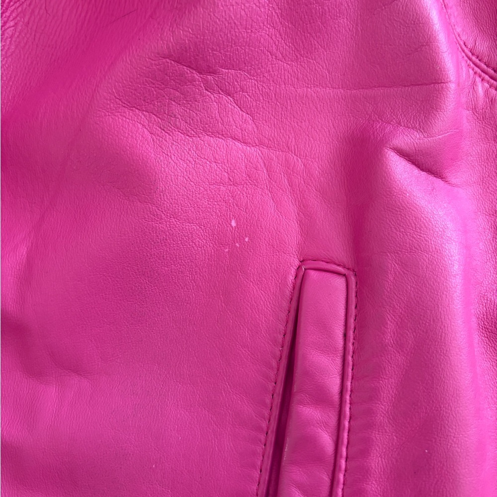 Vintage 80’s Bernardo Pieles‎ Pink Genuine Leather Jacket - Picture 10 of 13